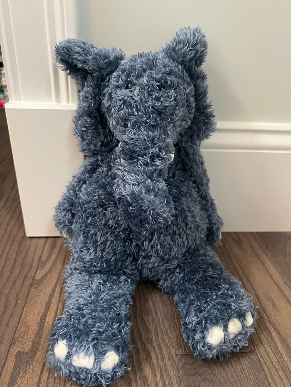 NWT Jellycat Blue Medium Junglie Elephant Stuffed Animal RETIRED